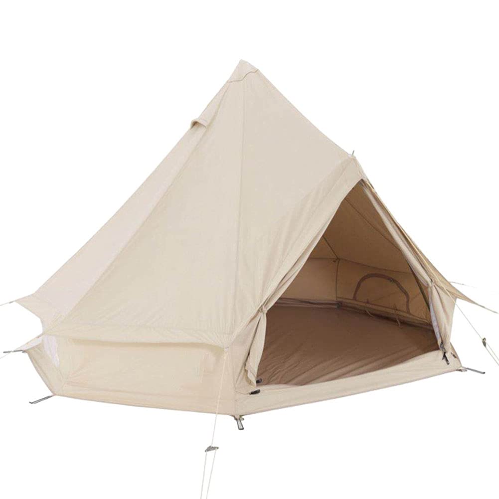 Canvas Bell Tent with Stove Hole for Family Camping