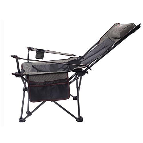 Adjustable Reclining Camping Chair with Headrest