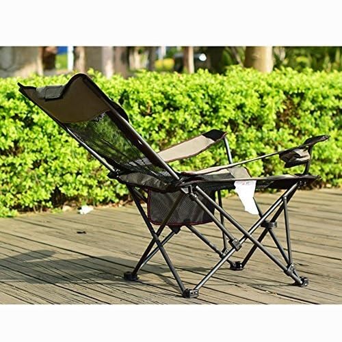 Adjustable Reclining Camping Chair with Headrest