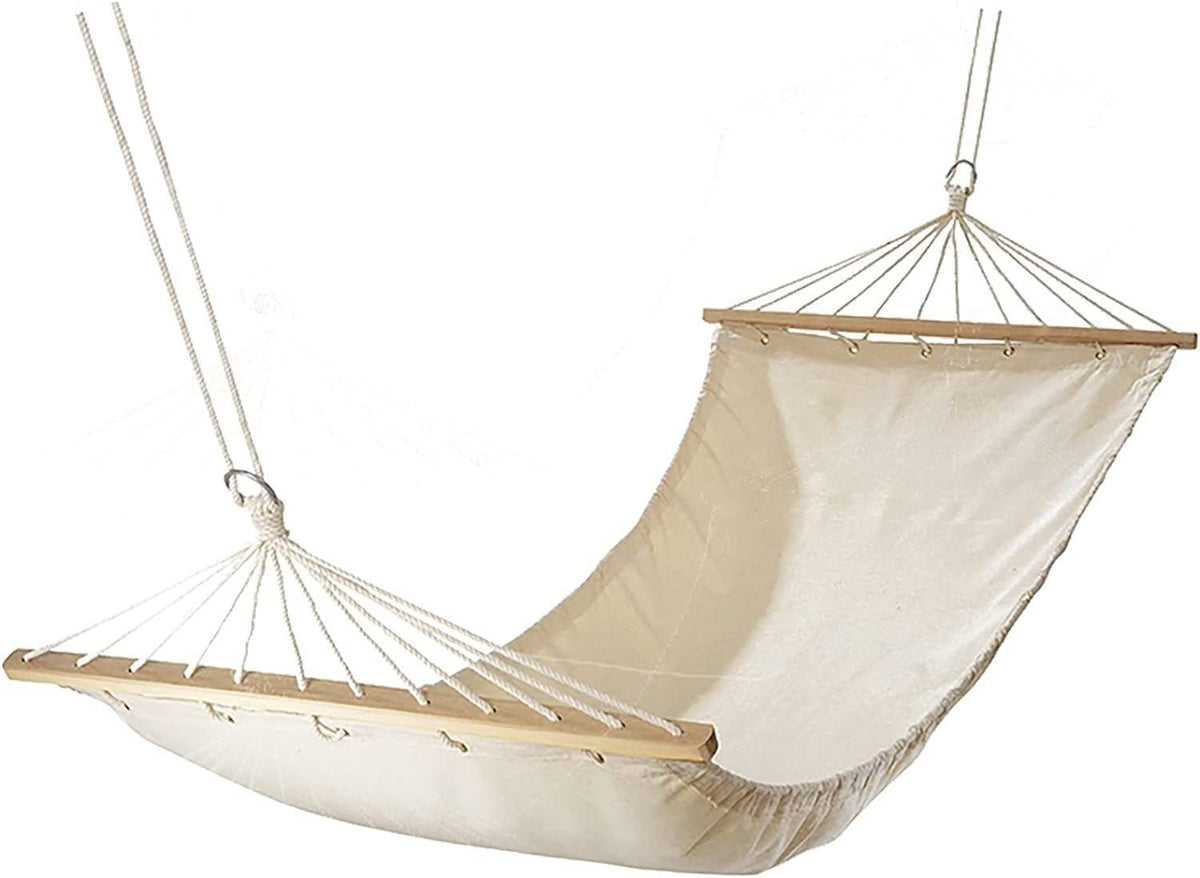 Single Rope Hammock with Wooden Spreader Bar