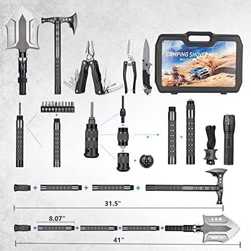 Camping Shovel Axe Outdoor Survival Shovel Set with High Carbon Steel