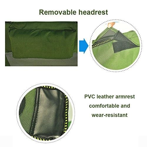Adjustable Reclining Camping Chair with Headrest