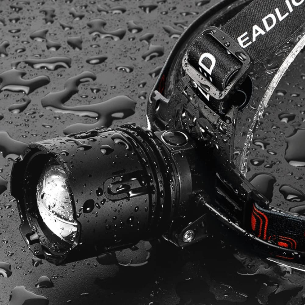 LED Zoom Headlamp with 300m Beam