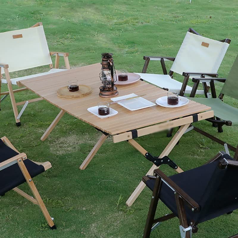 Portable Walnut Folding Camping Table