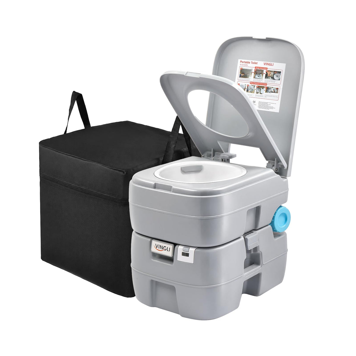 Portable Camping Toilet with Carrying Bag