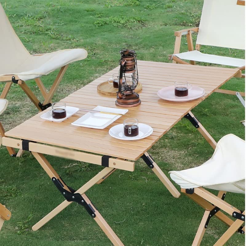 Portable Walnut Folding Camping Table