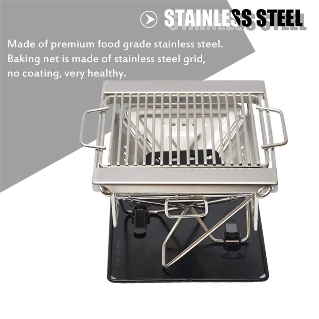 Portable Stainless Steel Folding Charcoal Grill