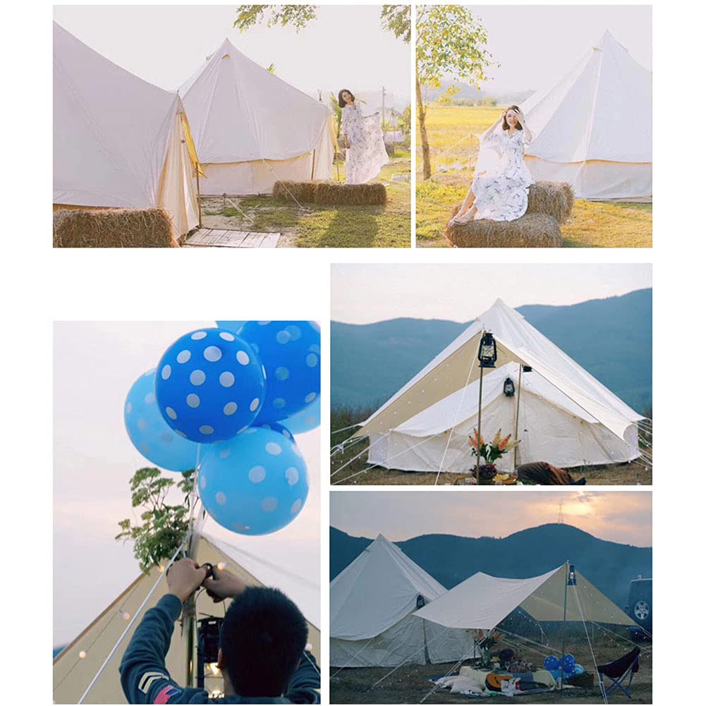 Canvas Bell Tent with Stove Hole for Family Camping