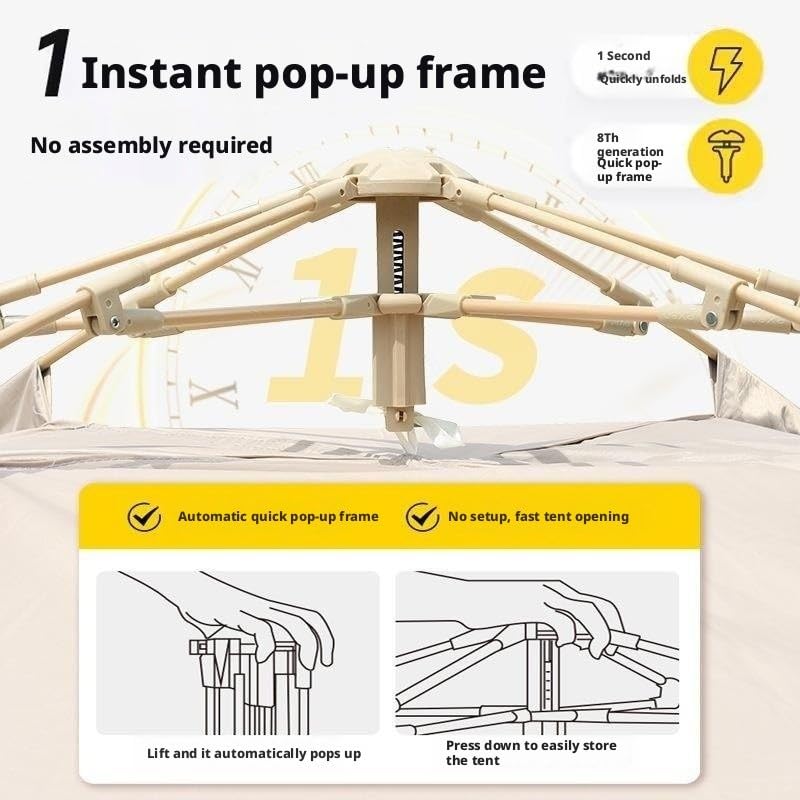 Tents for Camping Quick-Open Camping Tent, 2-Person