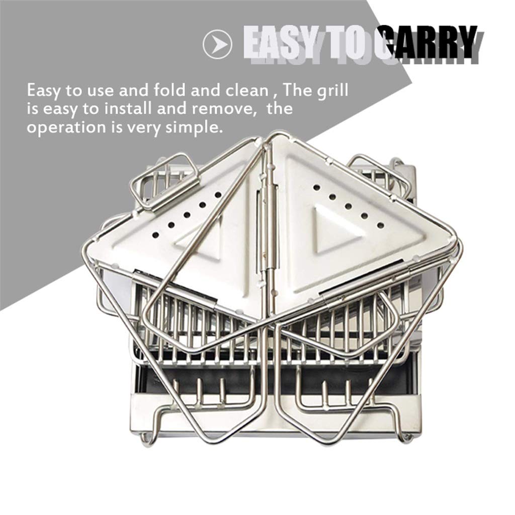 Portable Stainless Steel Folding Charcoal Grill