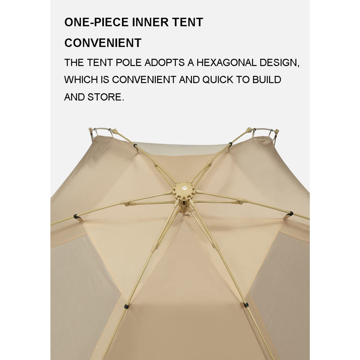 Hexagon Instant Camping Tent for 3–5 Person
