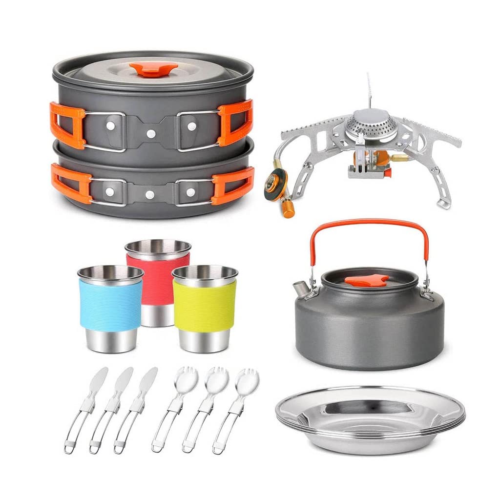 Camping Cookware & Stove Set