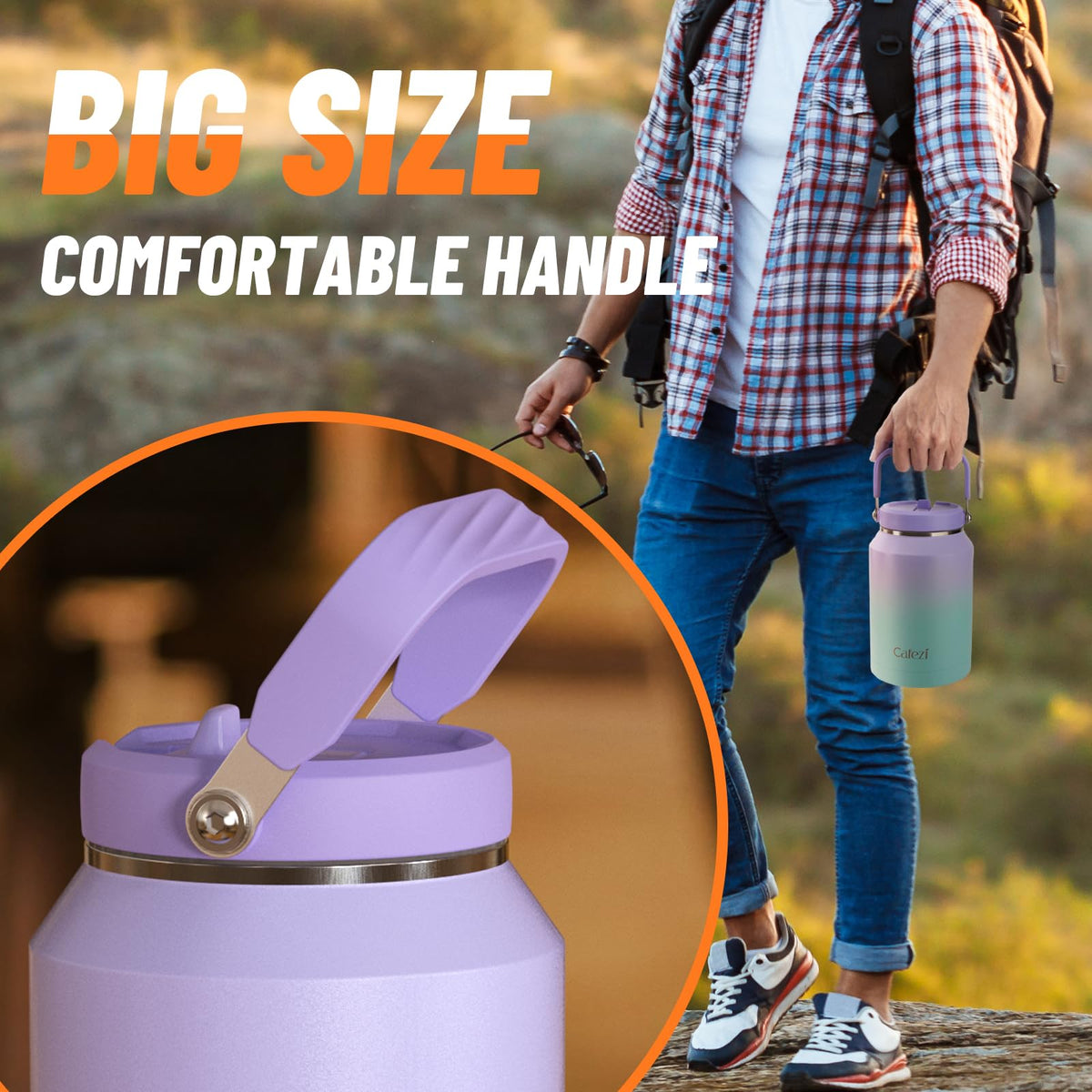 64 oz Insulated Tumbler with 1 Gallon Water Jug