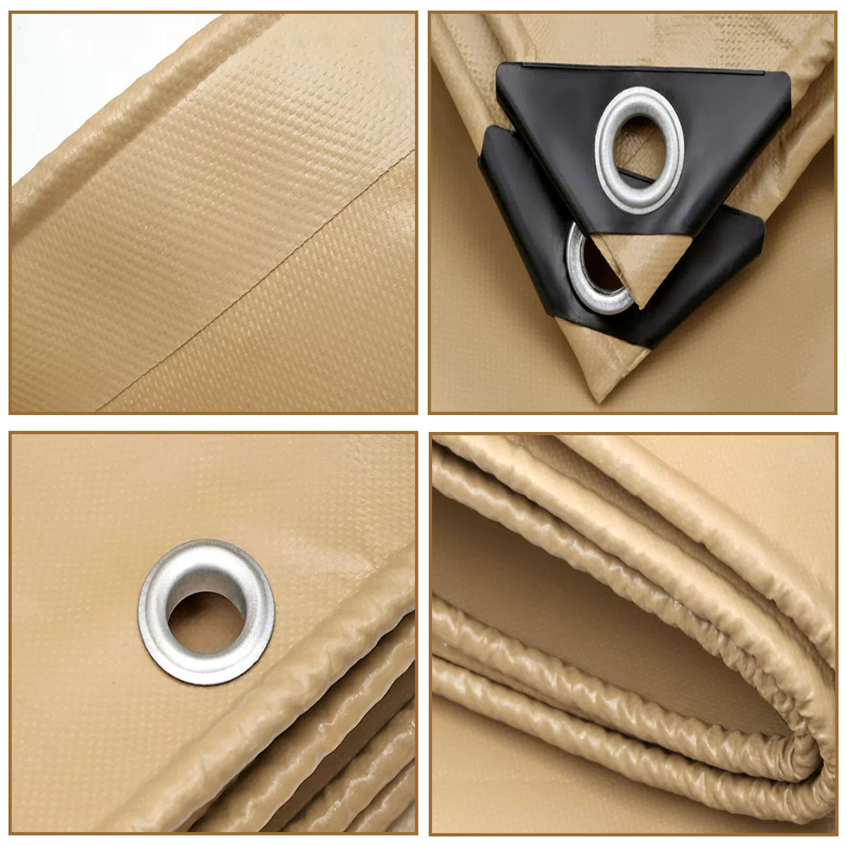 Heavy Duty Waterproof Tarp with Metal Grommets