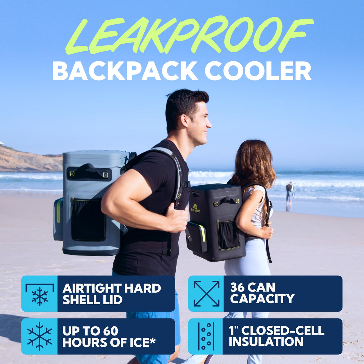 Waterproof Backpack Cooler by SUN NINJA