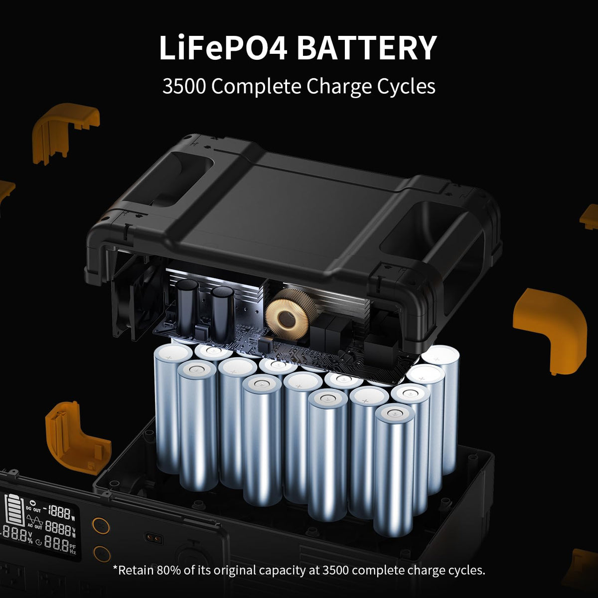 pecron E2400LFP 2048Wh/2400W LiFePO4 Battery