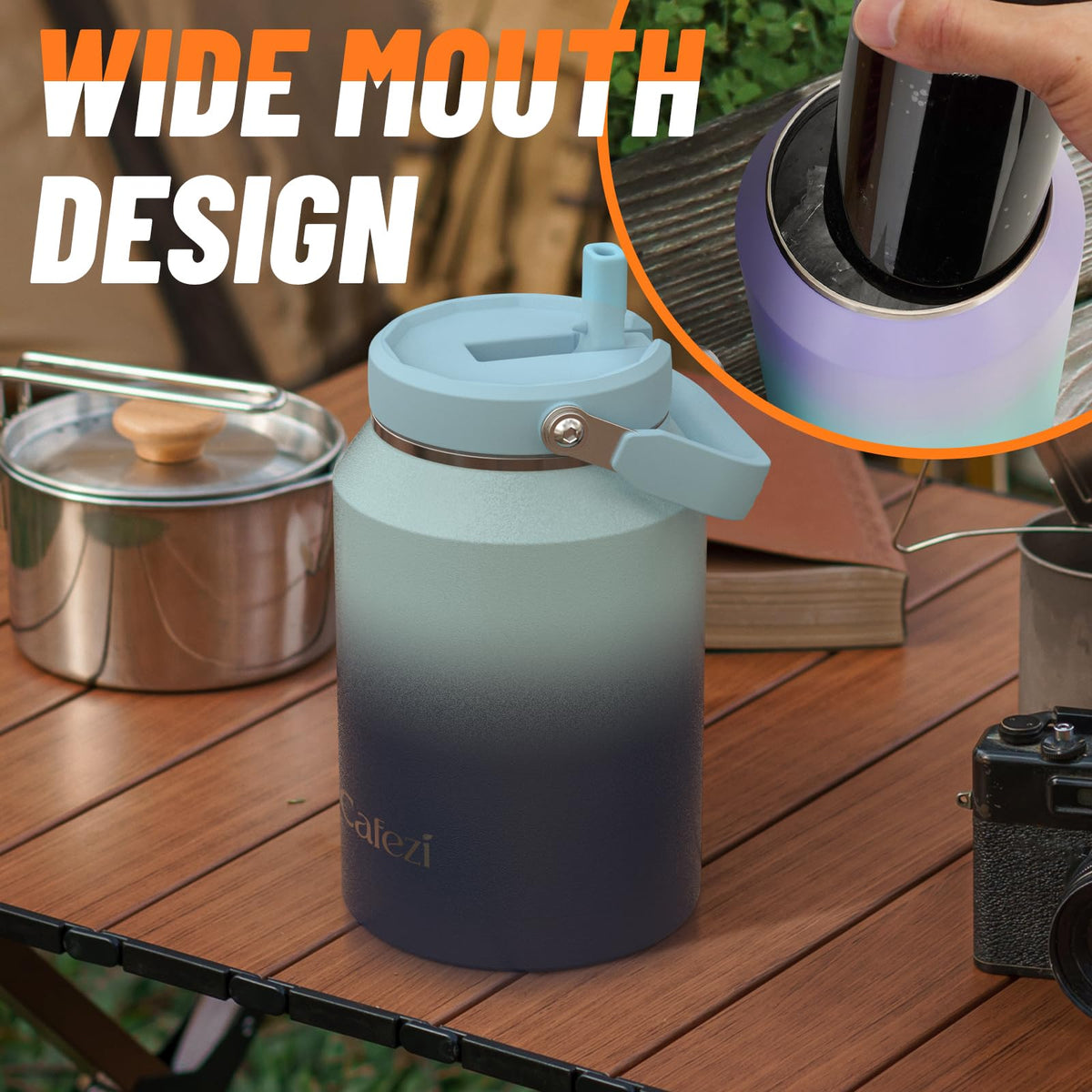 64 oz Insulated Tumbler with 1 Gallon Water Jug