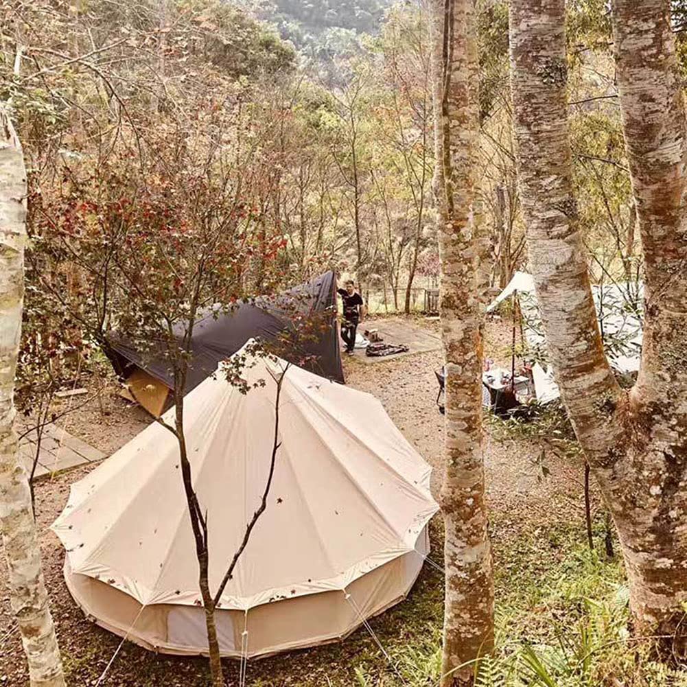 Canvas Bell Tent with Stove Hole for Family Camping