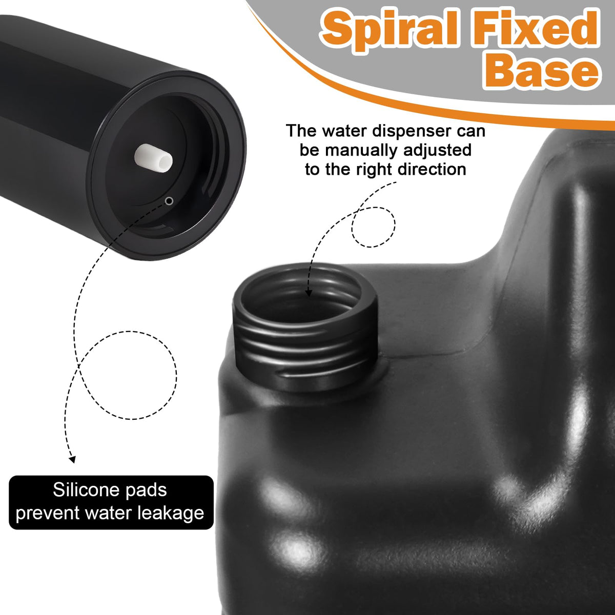 5-Gallon Camping Water Jug with Electric Dispenser