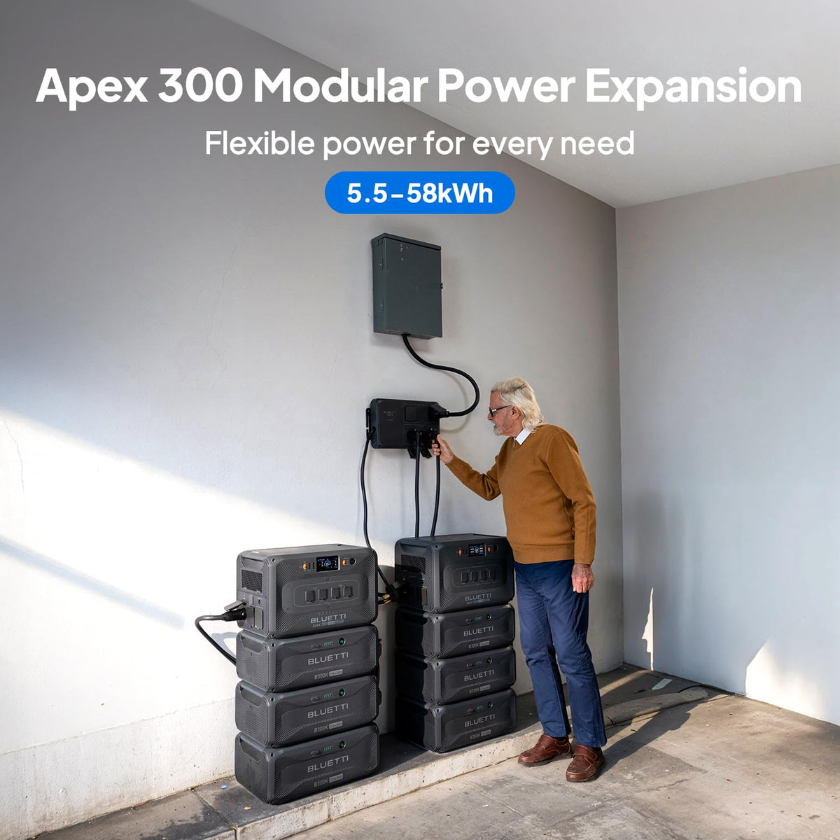 BLUETTI Solar Generator Apex 300, 2764.8Wh LFP Battery Backup