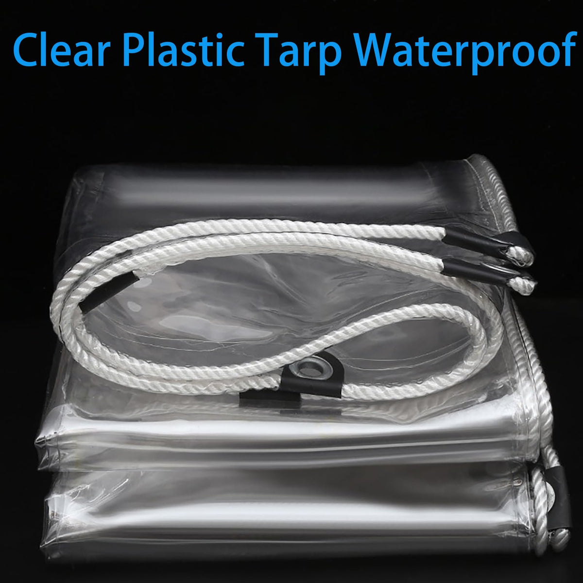 Clear Waterproof Tarp with Grommets
