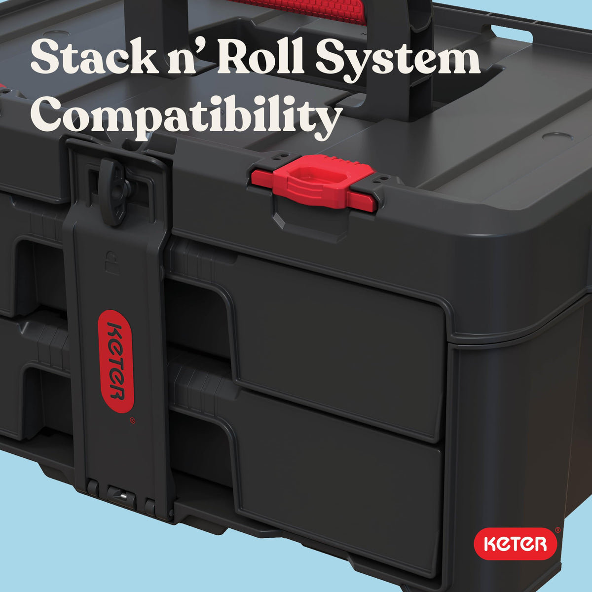 Keter Stack-n-Roll Modular Tools Organizer