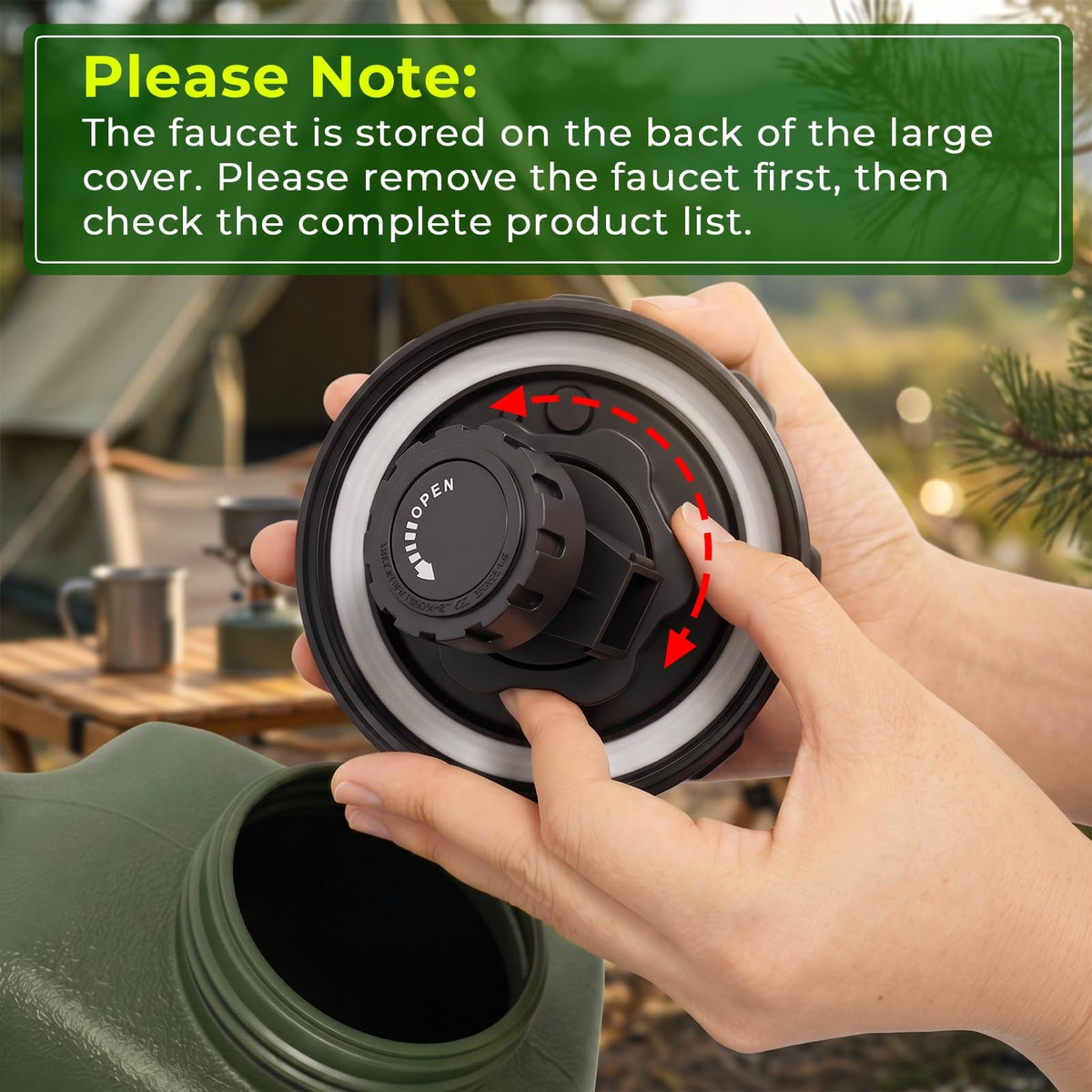 Portable Camping Water Jug with Spigot