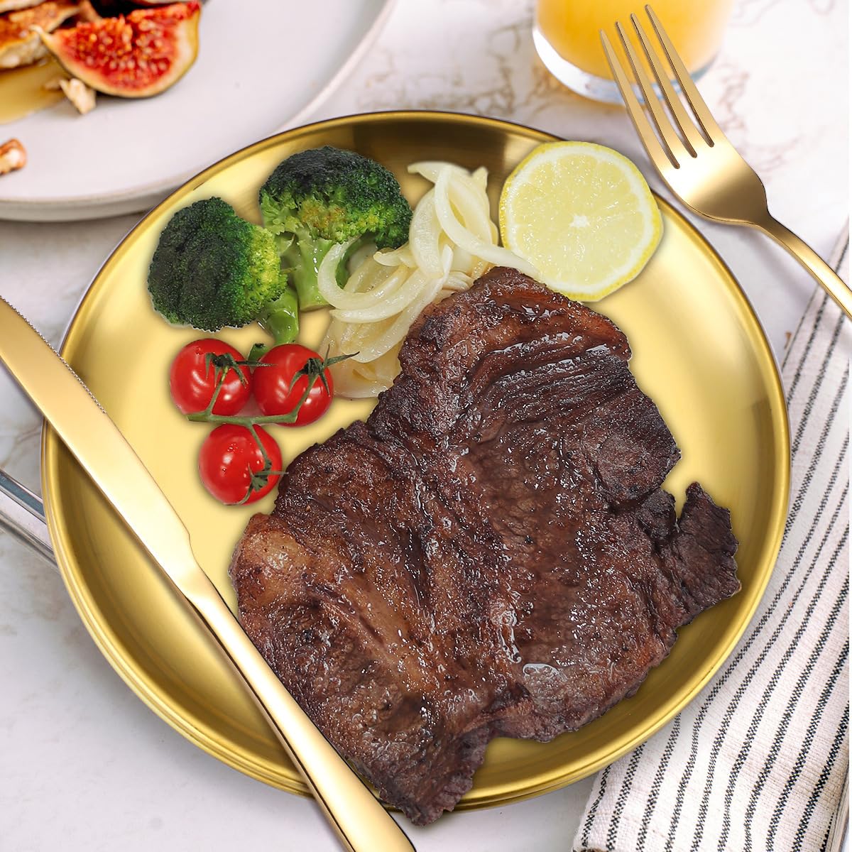 10-Piece Stainless Steel Camping Tableware Set