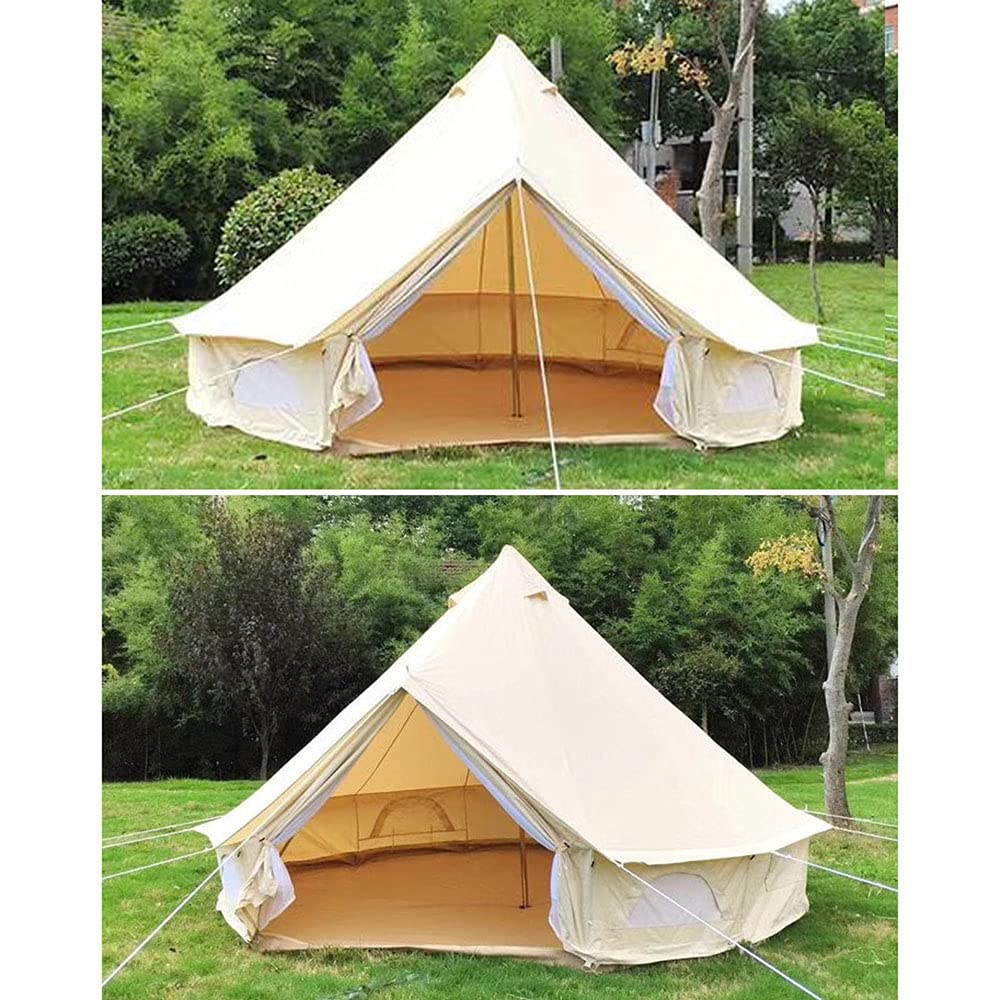 Canvas Bell Tent with Stove Hole for Family Camping
