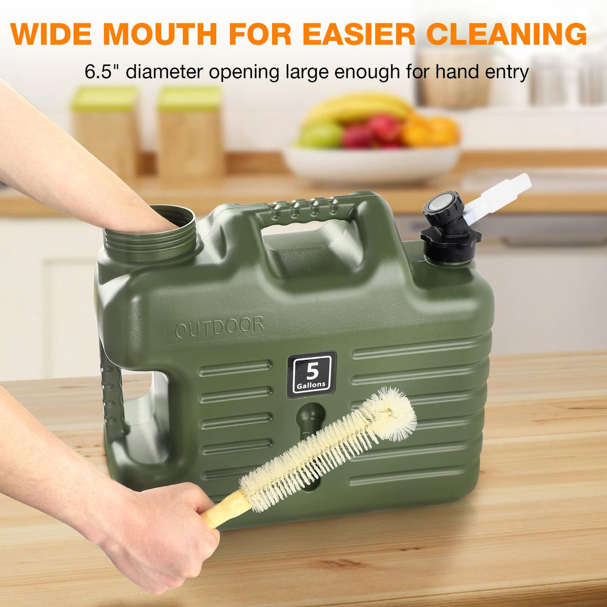 5-Gallon Camping Water Container with Spigot