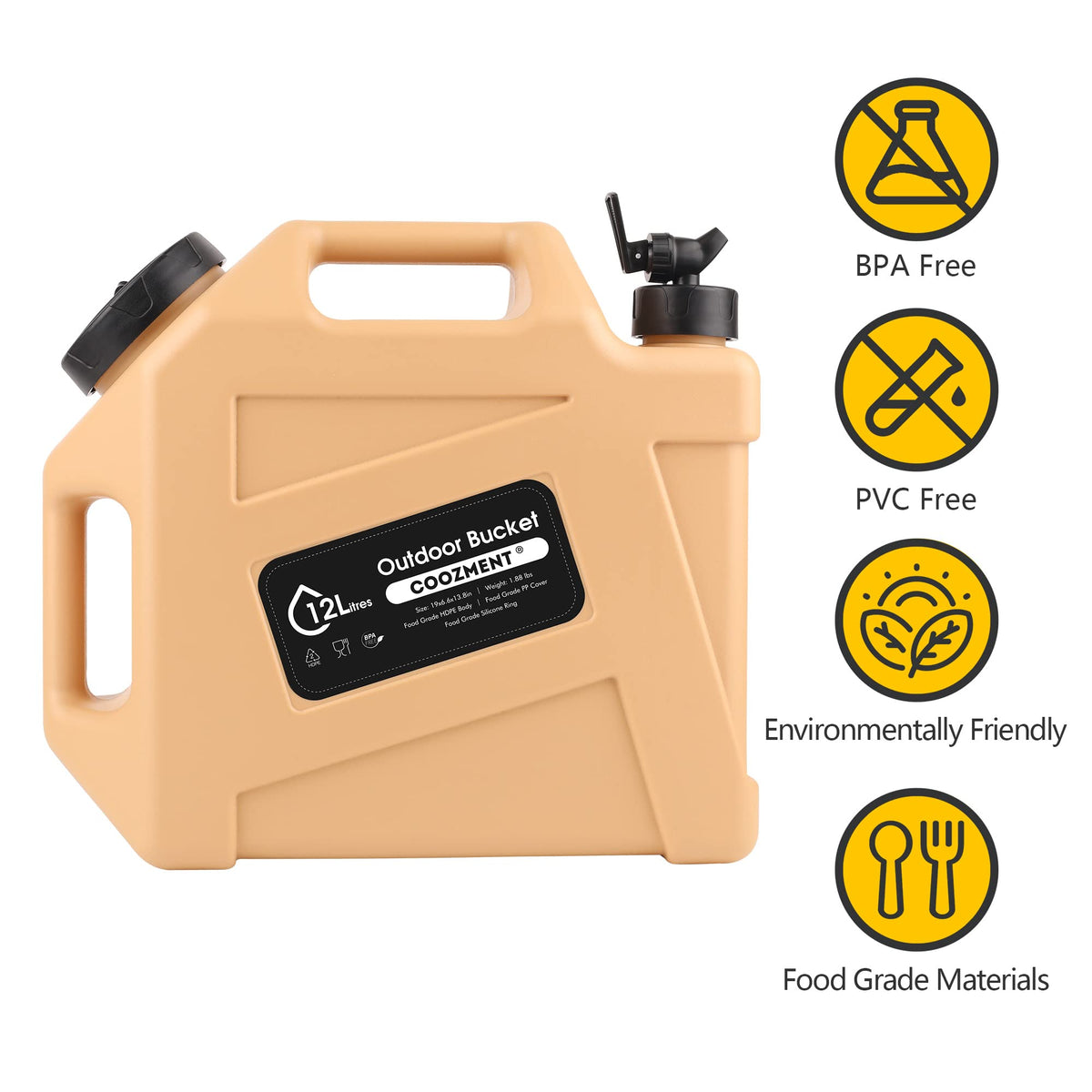 Camping Water Container with Spigot