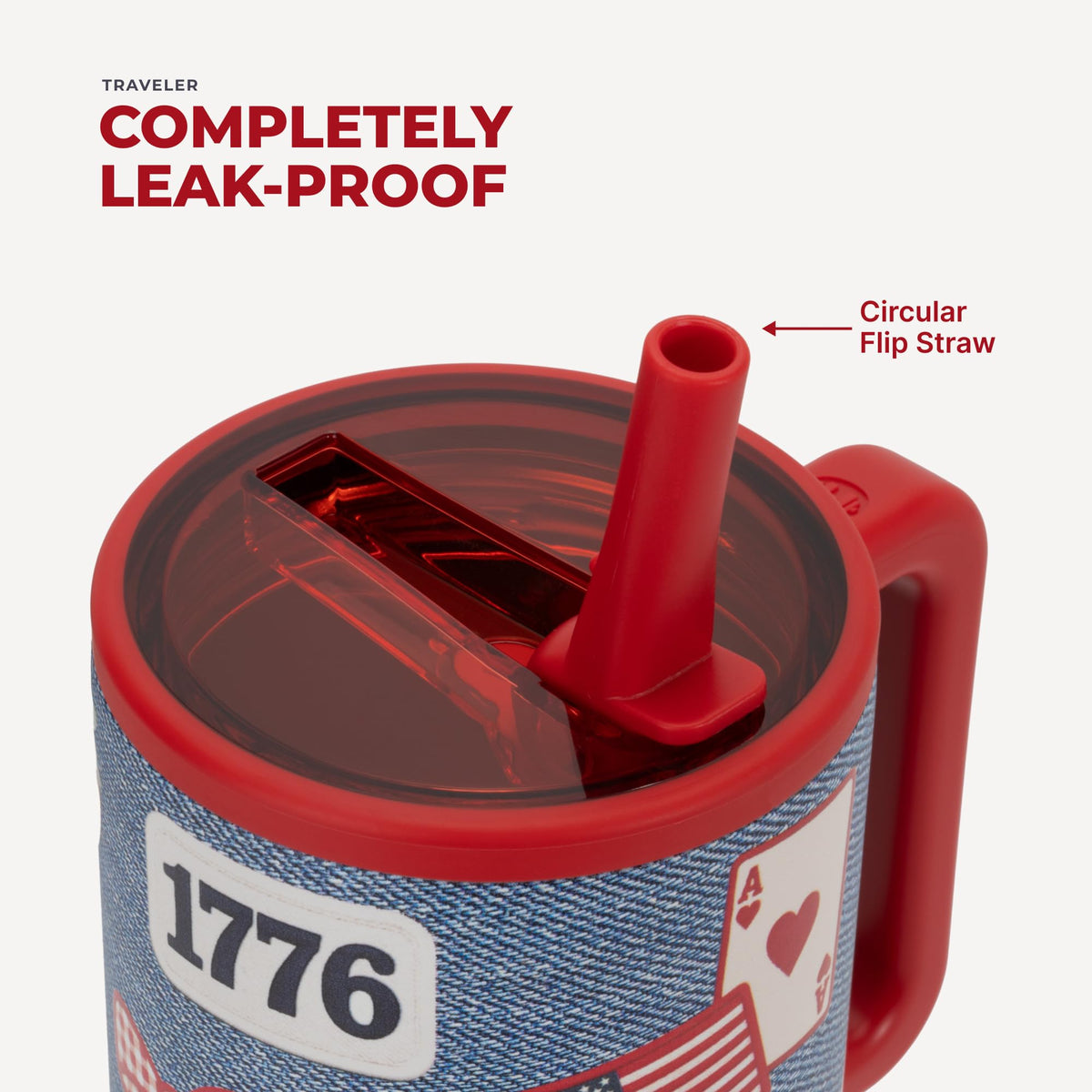 HydroJug Traveler, Insulated Tumbler with Handle & Straw