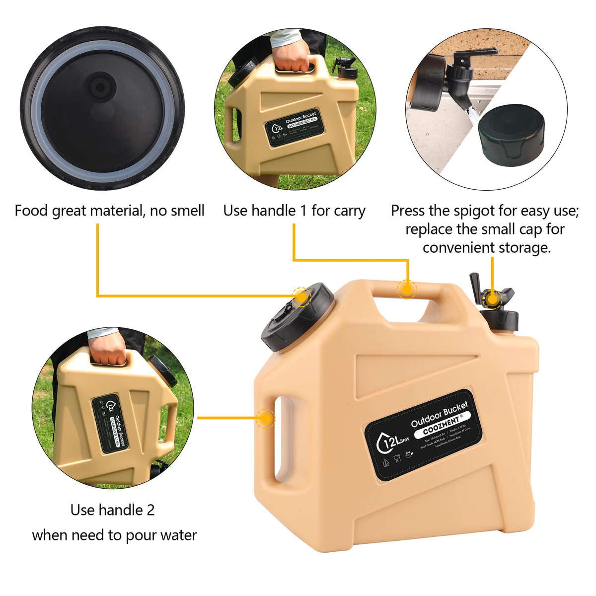 Camping Water Container with Spigot