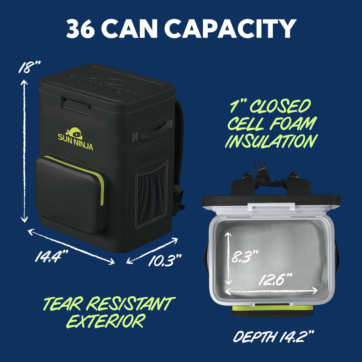 Waterproof Backpack Cooler by SUN NINJA