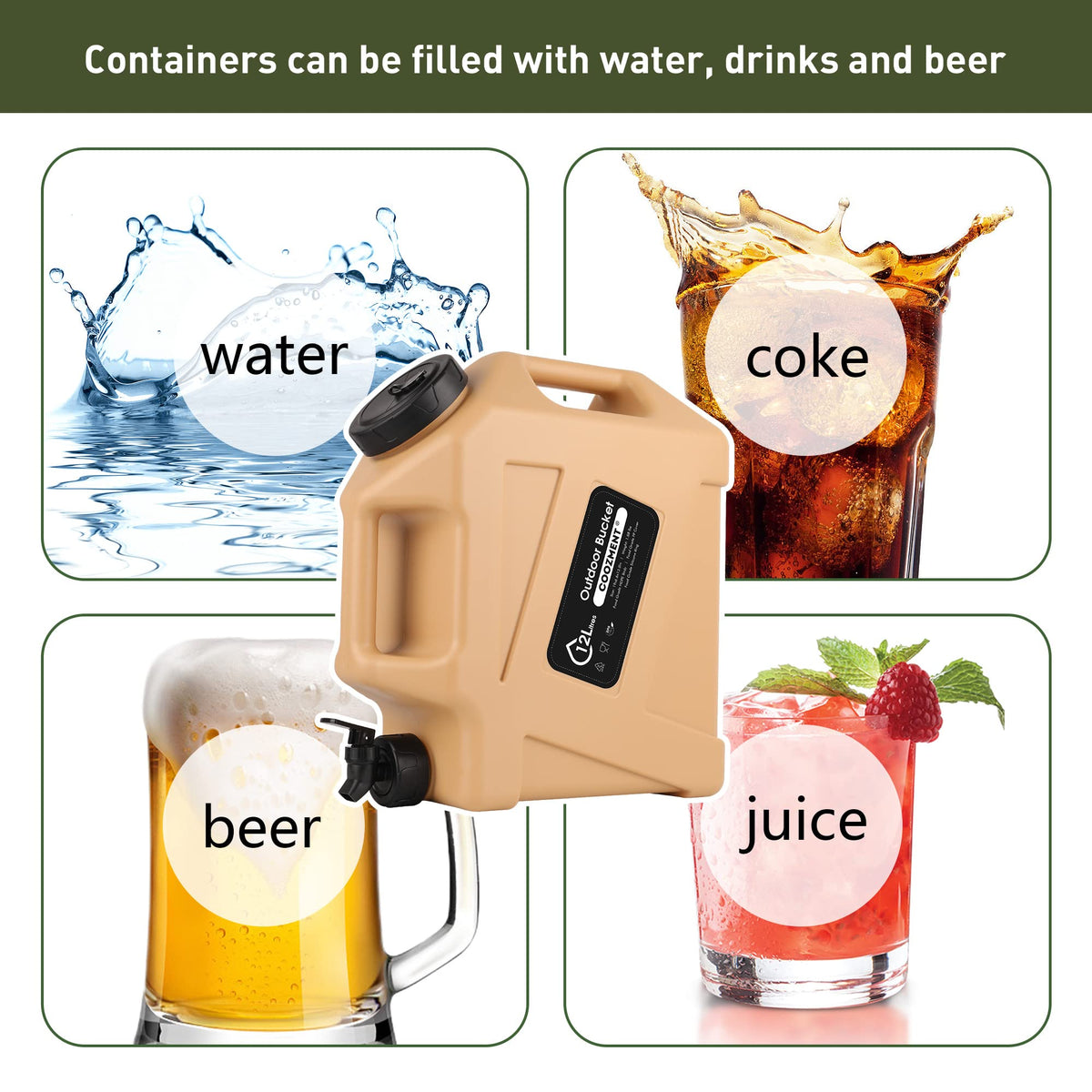 Camping Water Container with Spigot