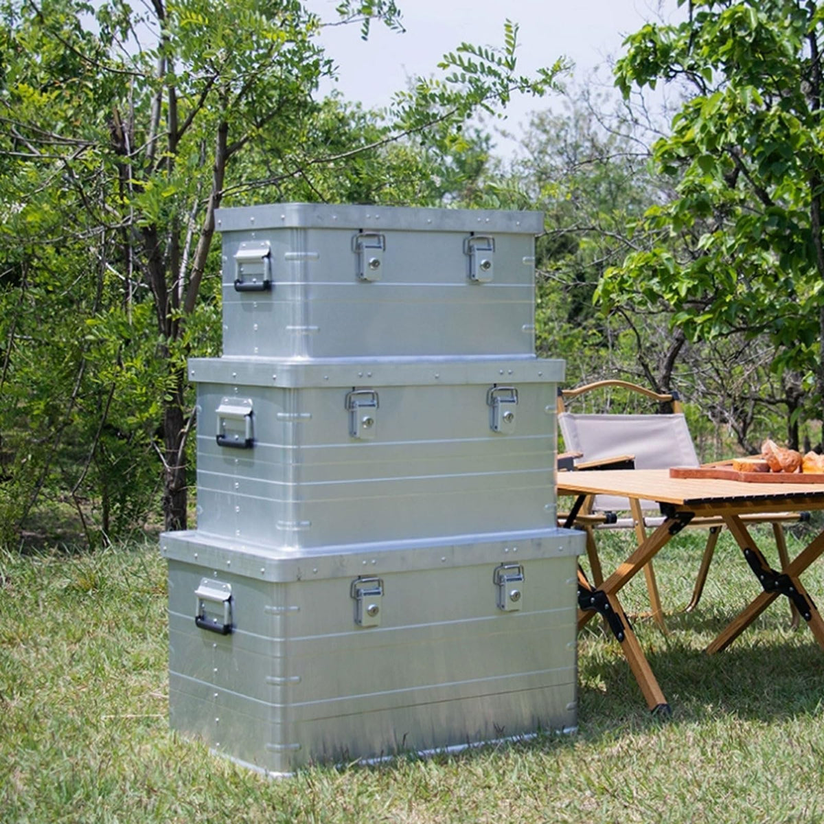 Lockable Aluminum Camping Storage Box