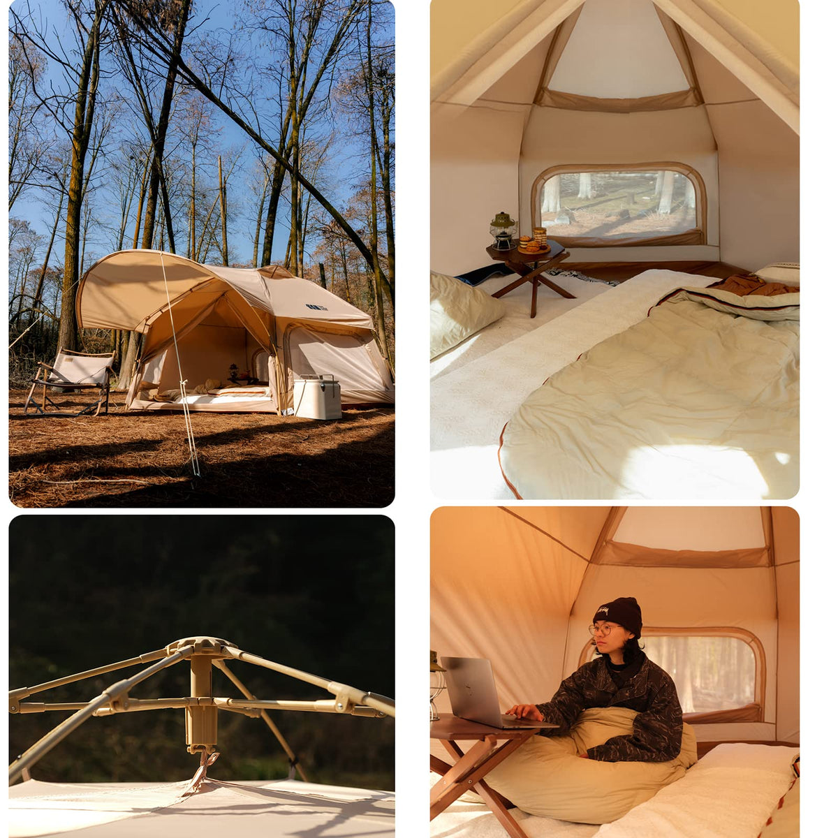 Hexagon Instant Camping Tent for 3–5 Person