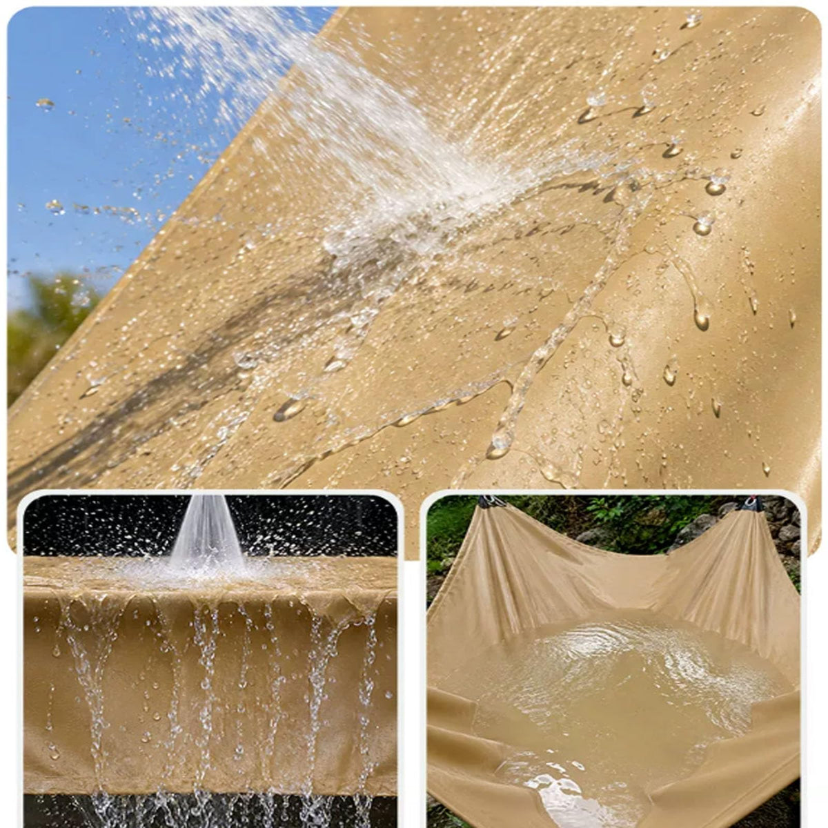 Heavy Duty Waterproof Tarp with Metal Grommets