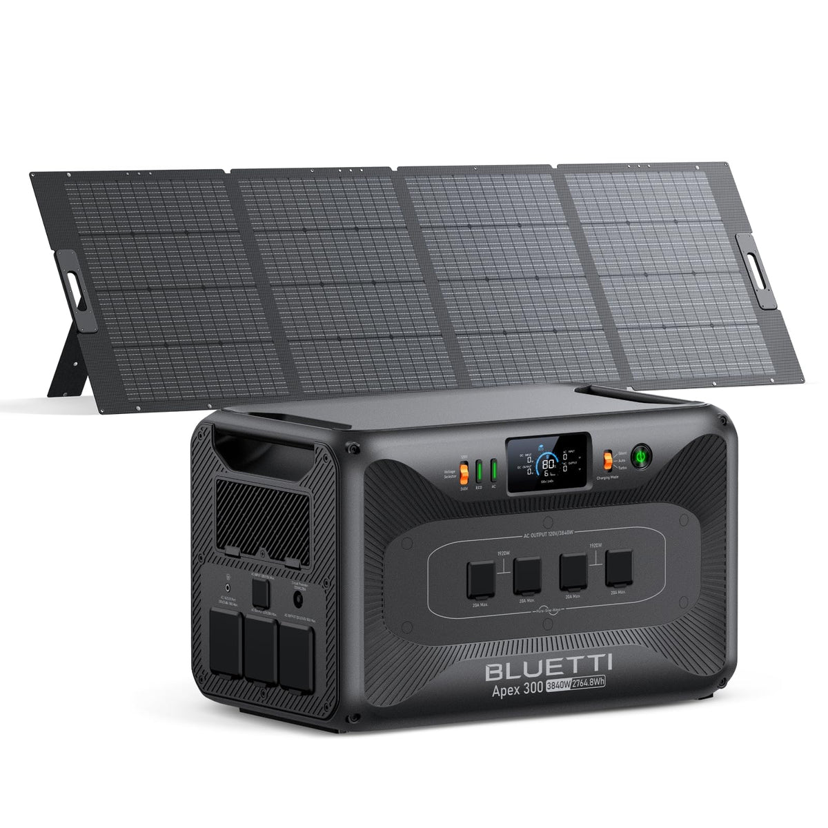 BLUETTI Solar Generator Apex 300, 2764.8Wh LFP Battery Backup