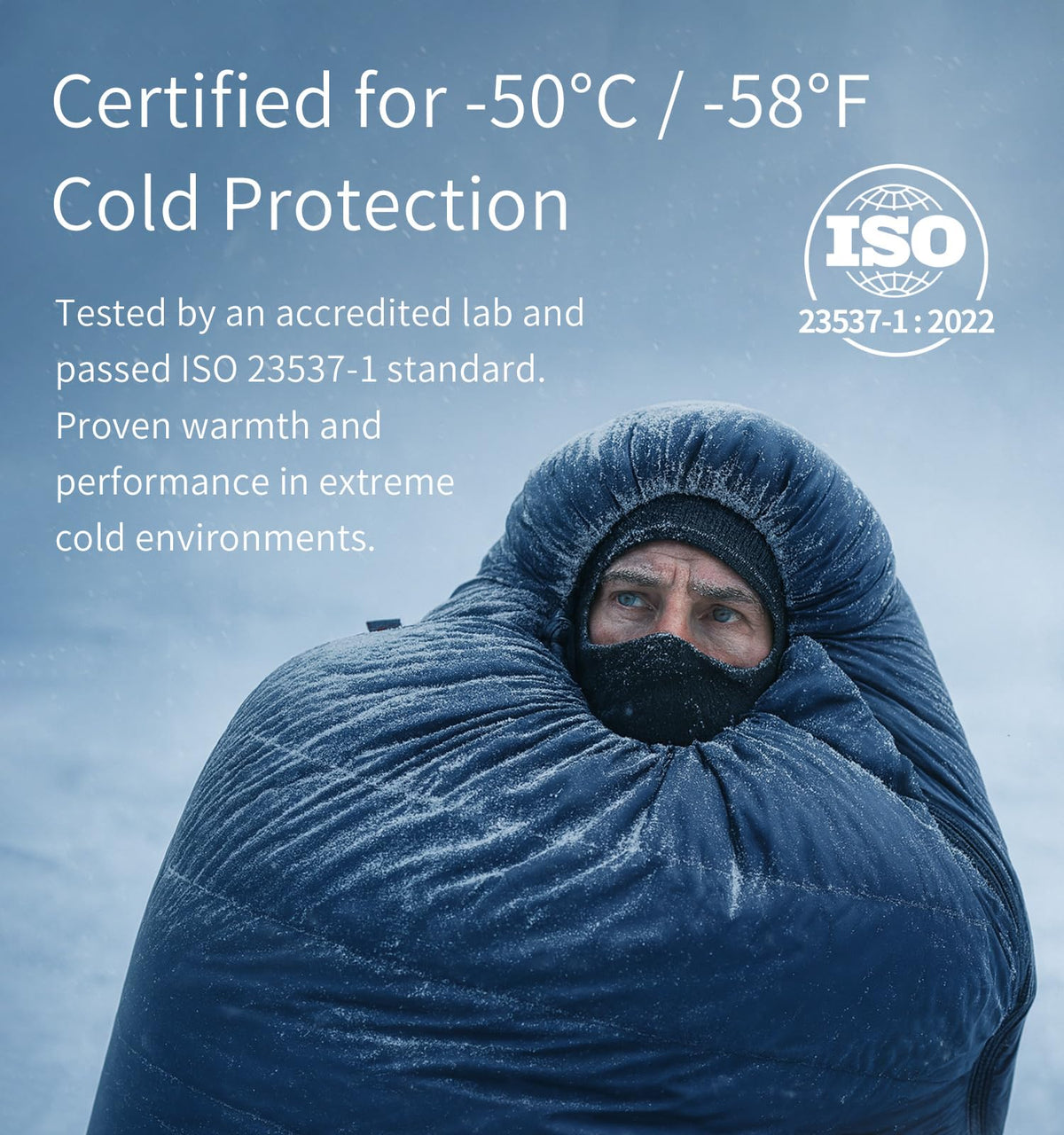 Extreme Cold Down Mummy Sleeping Bag