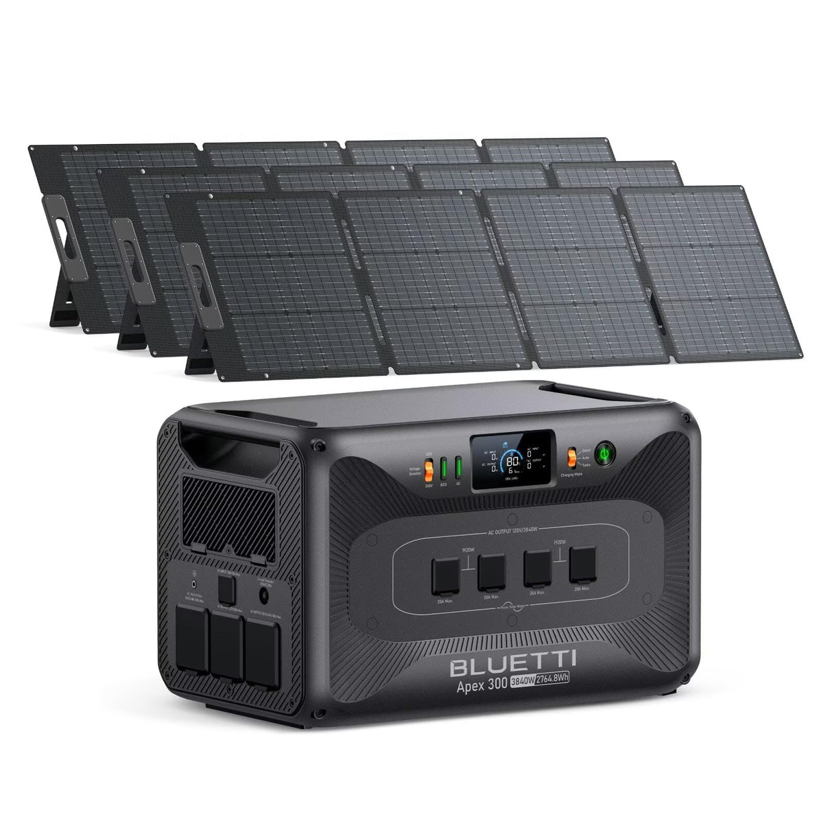 BLUETTI Solar Generator Apex 300, 2764.8Wh LFP Battery Backup